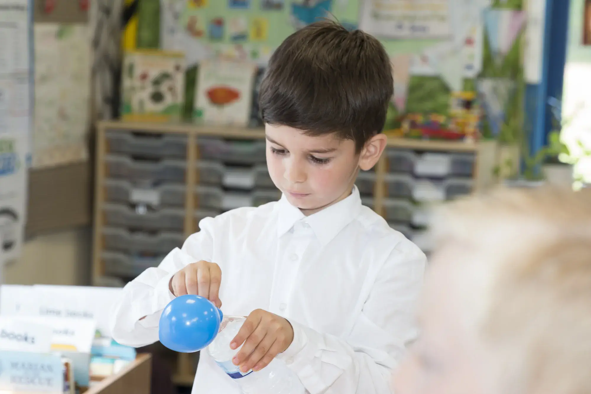 Inclusive classroom learning featured in school branding materials