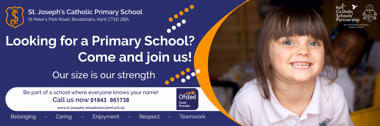 St Joseph's Primary School — banner design by Marketing For Schools